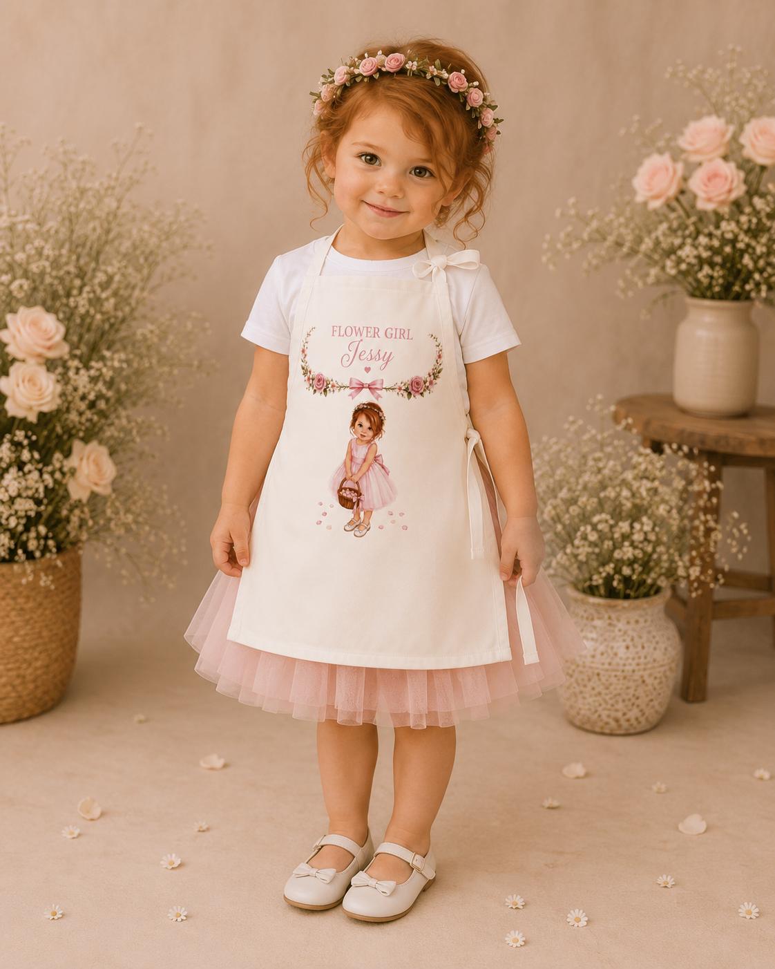 Personalised Kids Wedding Apron