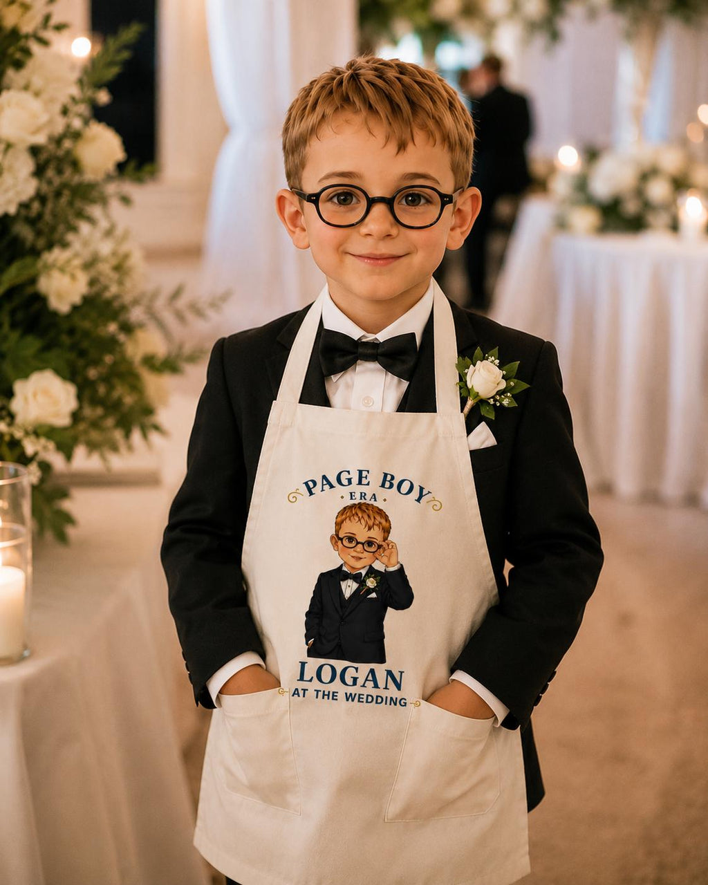 Personalised Kids Wedding Apron