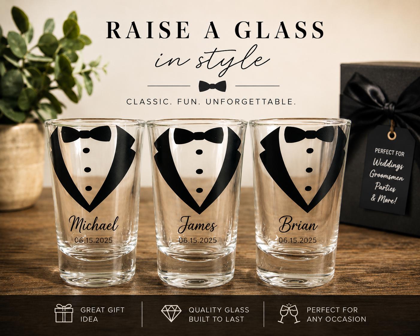 Personalised shot glasses