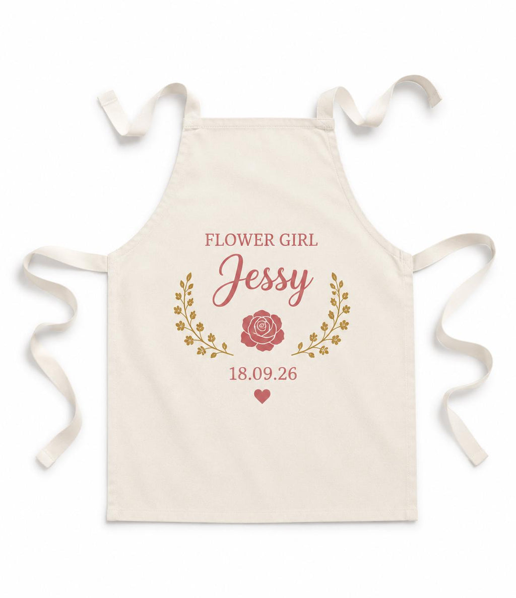Personalised Kids Wedding Apron