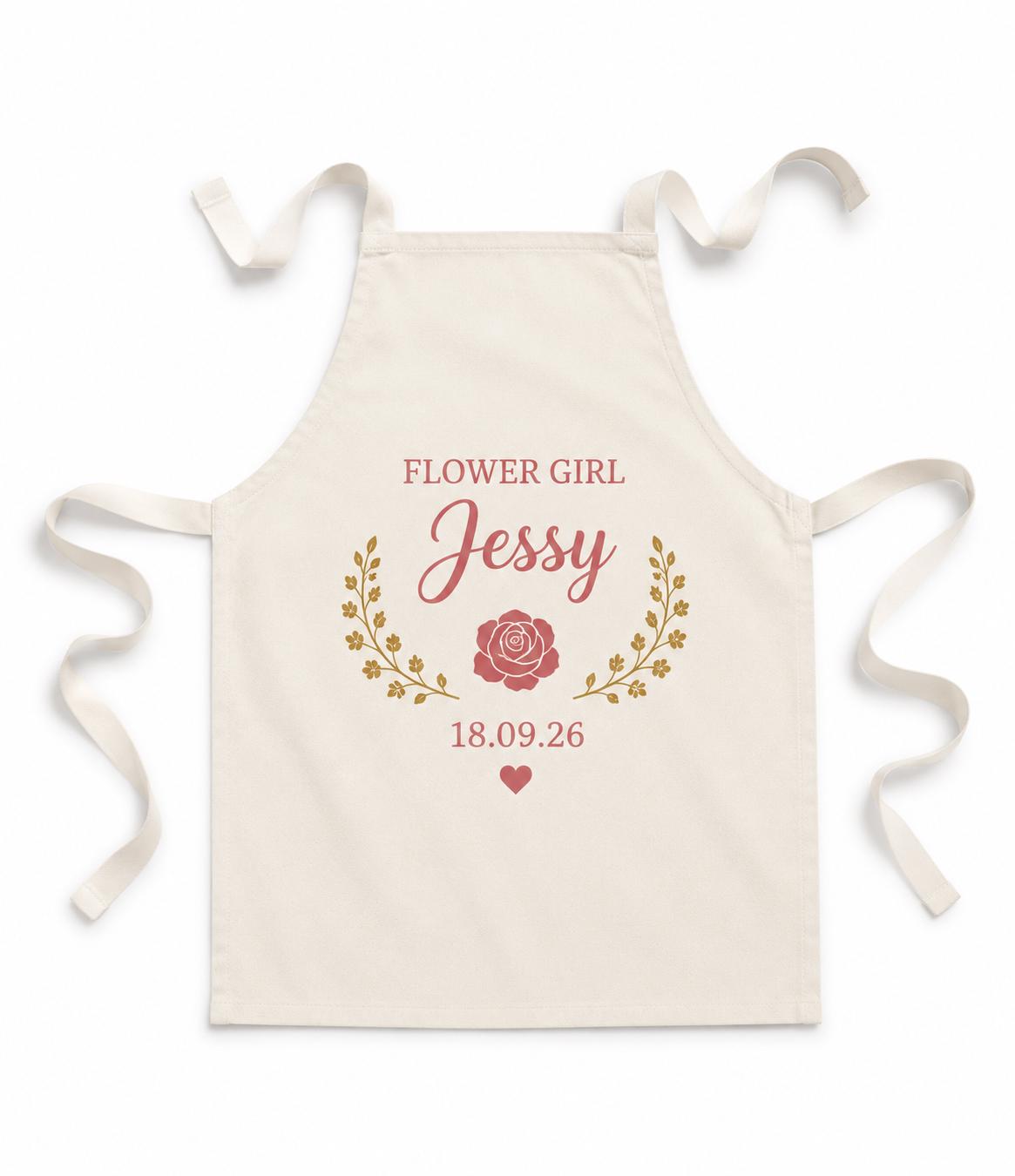 Personalised Kids Wedding Apron
