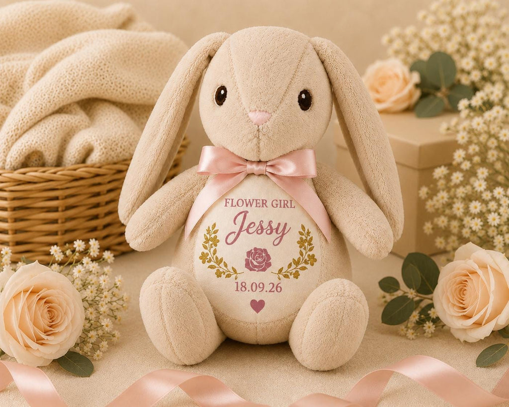 Flower Girl Personalised Rabbit